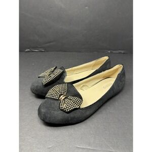 Torrid Flats With Studded Bow Black‎ Women's Size 8
